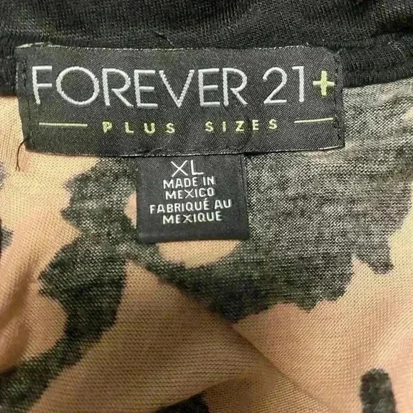 Forever 21 leopard print tank top in black & brown. Women’s size XL - Picture 3 of 6